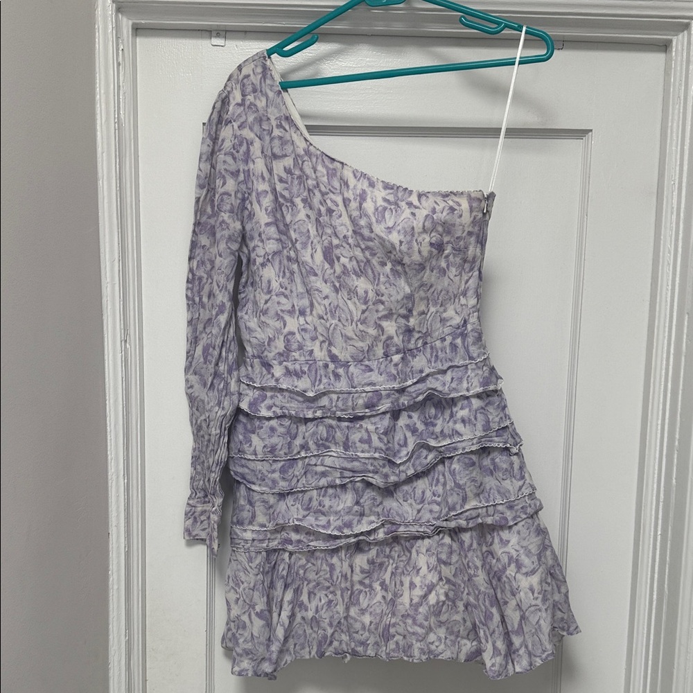 TALULAH Lavender and White Dress